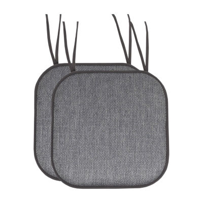 Sweet Home Collection™ Cameron Memory Foam No Slip Back 16" x Chair Pad Cushion with Ties