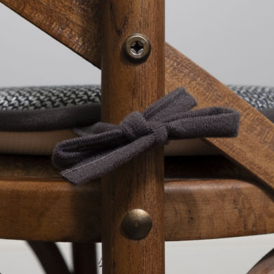 Sweet Home Collection™ Cameron Memory Foam No Slip Back 16" x Chair Pad Cushion with Ties