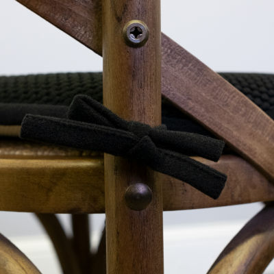 Sweet Home Collection™ Honeycomb Memory Foam Non-Slip 16" x 16" Chair Cushion Pad with Ties