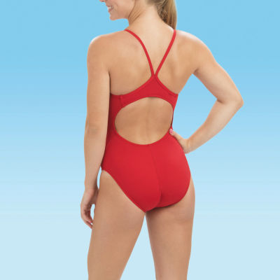 Dolfin Reliance Solid V-Back Womens One Piece Swimsuit