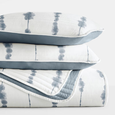 Casual Comfort Shibori Reversible Quilt Set