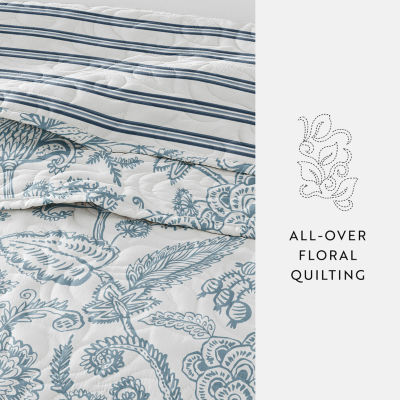 Casual Comfort Jacobean Reversible Quilt Set