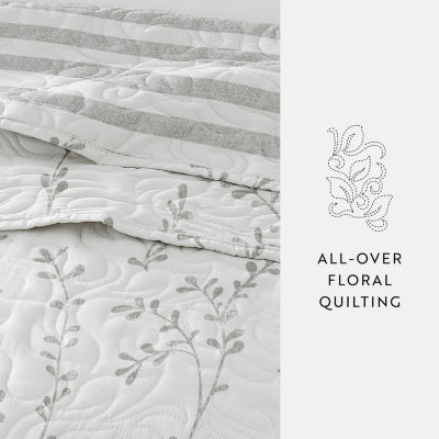 Casual Comfort Vines Reversible Quilt Set