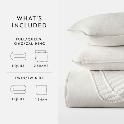 Casual Comfort Stripe Stitch Quilt Set