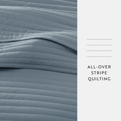 Casual Comfort Stripe Stitch Quilt Set
