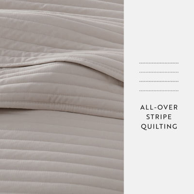 Casual Comfort Stripe Stitch Quilt Set