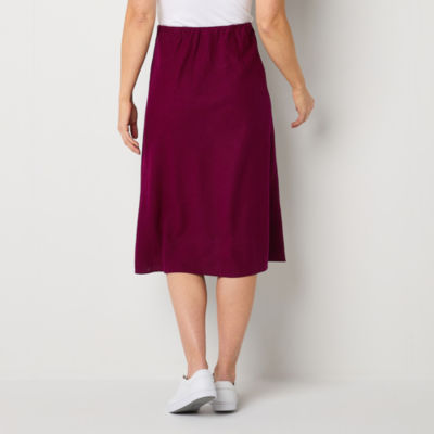 Liz Claiborne Womens Midi A-Line Skirt-Tall