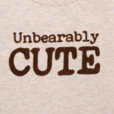 Baby Essentials Cute Bear Boys 4-pc. Crew Neck Short Sleeve Bodysuit Set