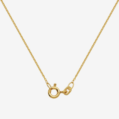 Womens Genuine Multi Color 18K Gold Over Silver 18 Inch Pendant Necklace