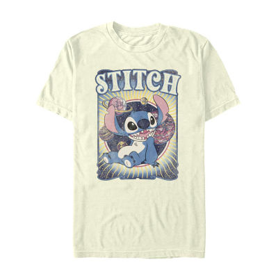 Mens Short Sleeve Stitch Graphic T-Shirt