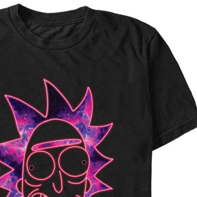 Mens Short Sleeve Rick and Morty Graphic T-Shirt
