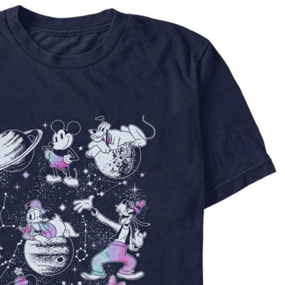 Mens Short Sleeve Mickey and Friends Graphic T-Shirt