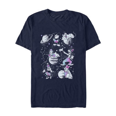 Mens Short Sleeve Mickey and Friends Graphic T-Shirt