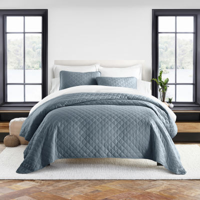 Casual Comfort Diamond Stitch Quilt Set