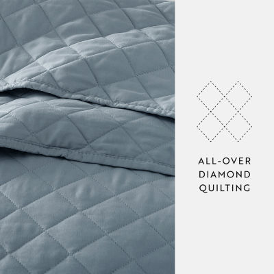 Casual Comfort Diamond Stitch Quilt Set