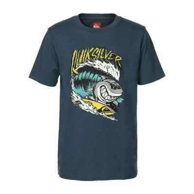 Quiksilver Big Boys Crew Neck Short Sleeve Graphic T-Shirt
