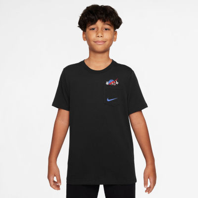 Nike Big Kid Unisex Crew Neck Short Sleeve Regular Fit Graphic T-Shirt
