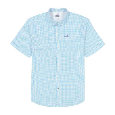 IZOD Sunshield Performance Mens Short Sleeve Regular Fit Stretch