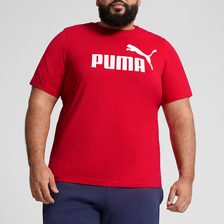 PUMA Big and Tall Mens Crew Neck Short Sleeve Graphic T-Shirt, 3x-large Tall, Red