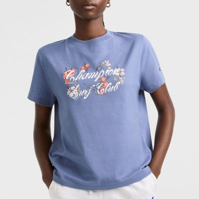 Champion Womens Crew Neck Short Sleeve Active T-Shirt