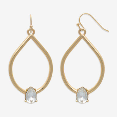Bold Elements Gold Tone Womens Drop Earrings