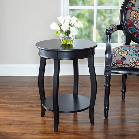 L. Powell Co. Round Table, One Size, Black