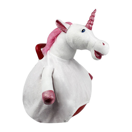 Hop-Along Plush Bounce Ball Unicorn With Handle