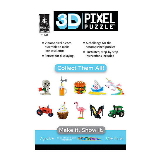 Bepuzzled 3d Pixel Puzzle - Stilettos 270 Pcs