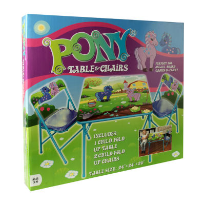 Gener8 Gener8 Pony Table & Chairs 3-pc. Table & Chair Set