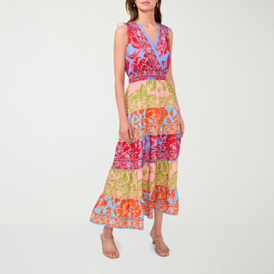 Sam And Jess Womens Sleeveless Floral Maxi Dress