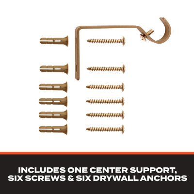 Sun Zero Room Darkening Bronn Industrial 3/4 IN Curtain Rod