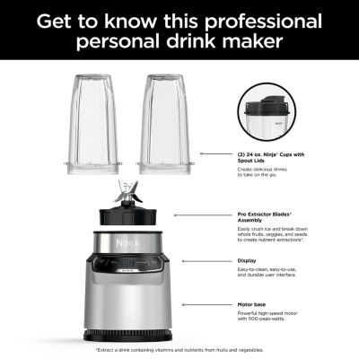 Ninja Nutri-Blender Pro with Auto-iQ Personal Blender BN401, Color