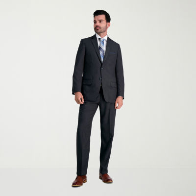 Pantaloni Uomo Haggar Smart Wash - Taglio Classico, Tessuto Repreve | Colore Charcoal, Facile Manutenzione - Foto 5