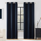 Sun Zero Sheridan Magnetic Closure Grommet Top 100% Blackout Set