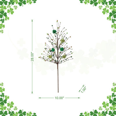 Glitzhome 28" Berry And Shamrock 2-pc. Pick