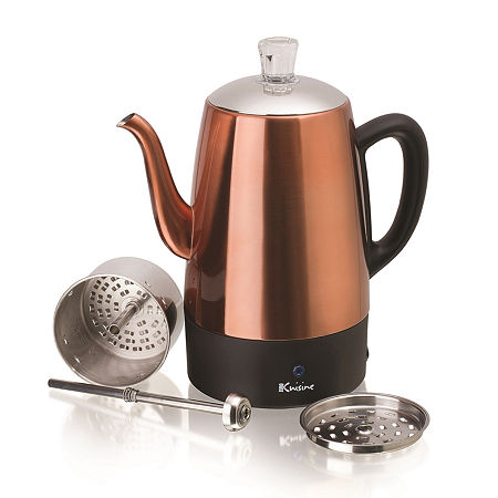 Euro Cuisine Electric Coffee Percolator - 8 Cups, One Size, Brown