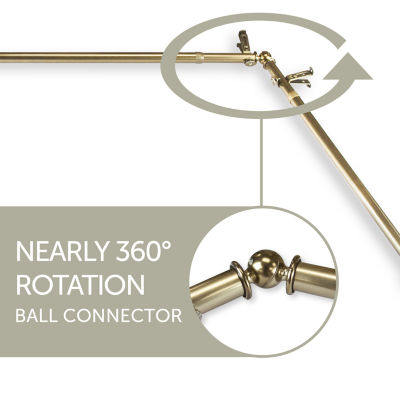 Rod Desyne Alma Corner Double Curtain Rod