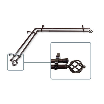 Rod Desyne Twist Corner Double Curtain Rod