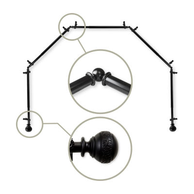 Rod Desyne Naomi 5 Sided Bay Window Rod