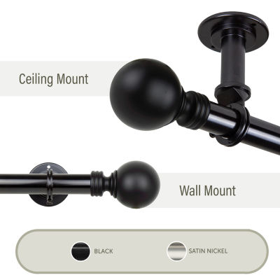 Rod Desyne Globe Ceiling Curtain Rod