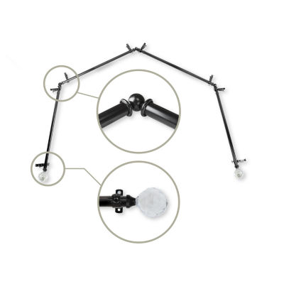 Rod Desyne Faceted 4 Sided Bay Window Rod