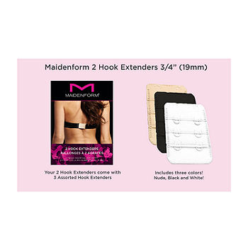 Maidenform Women's 3 Hook Bra Extender, Multi, One Size : :  Clothing, Shoes & Accessories