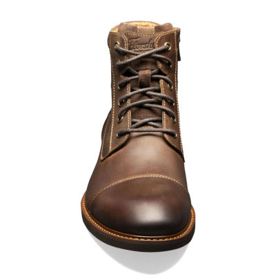 Florsheim Mens Chalet Cap Toe Stacked Heel Lace Up Boots - JCPenney