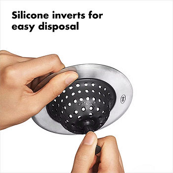 OXO Softworks Silicone Sink Strainer, Black