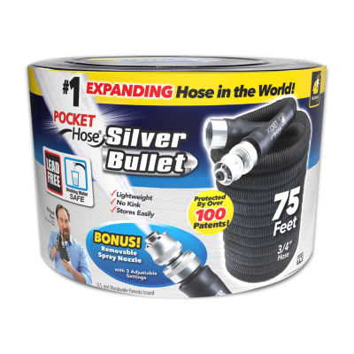 Pocket Hose Silver Bullet 75ft 134896, Color Black JCPenney