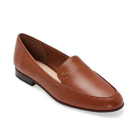 Liz Claiborne Womens Zaria Round Toe Loafers, 6 Medium, Brown