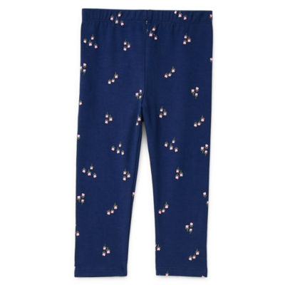 Okie Dokie Baby Girls Mid Rise Full Length Leggings