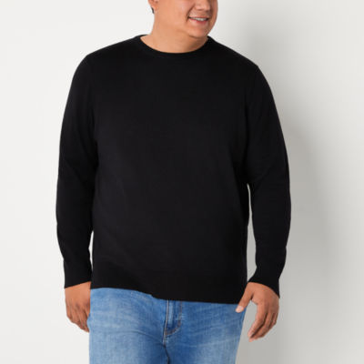 St. John's Bay Big and Tall Mens Crew Neck Long Sleeve Pullover Sweater