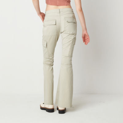 Arizona Womens High Rise Straight Cargo Pant-Juniors