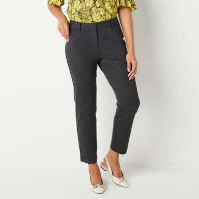 Liz Claiborne Ponte Slim Fit Wide Leg Trouser - JCPenney